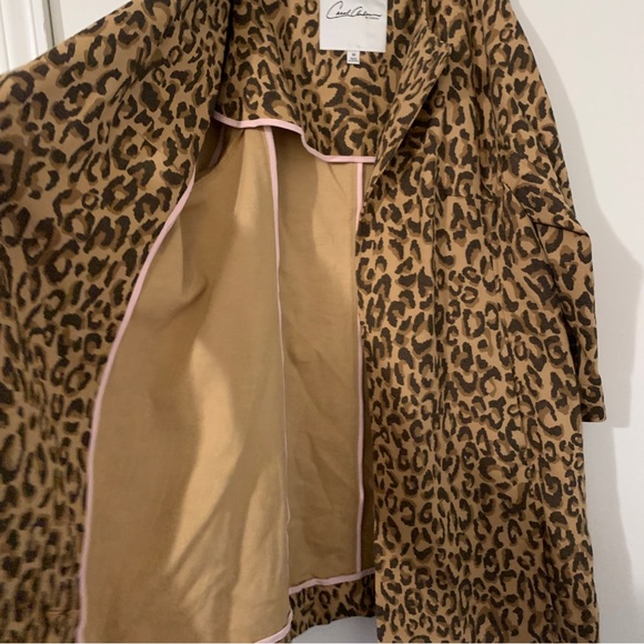 Carol Anderson by Invitation Brown & Black Jacket Cheetah Print One Button - Picture 7 of 9